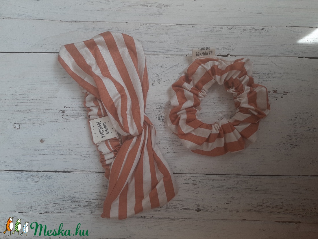 Hajpánt + hajgumi szett - ruha & divat - hajdísz & hajcsat - hajráf & hajpánt - Meska.hu