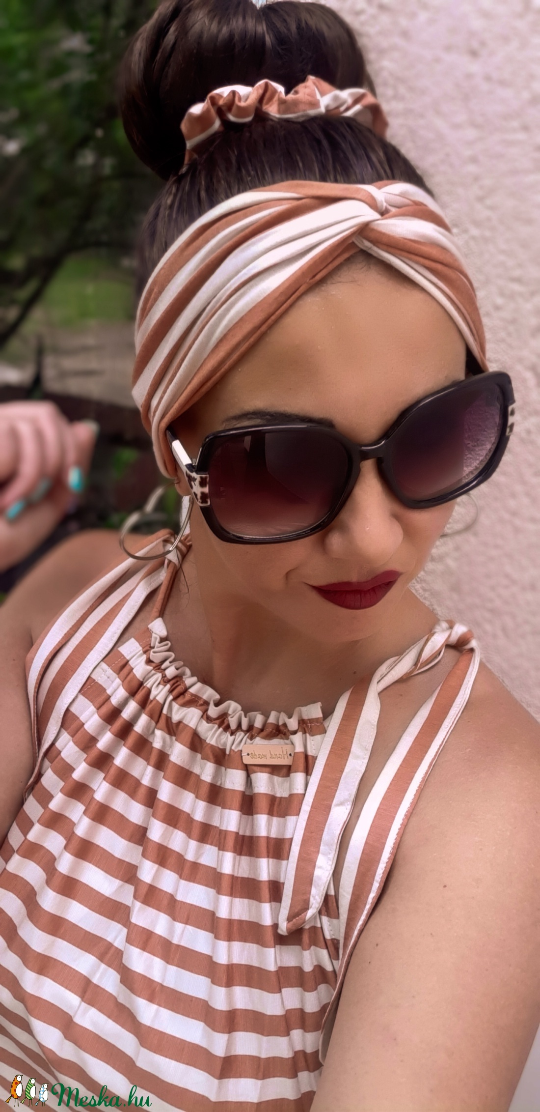 Hajpánt + hajgumi szett - ruha & divat - hajdísz & hajcsat - hajráf & hajpánt - Meska.hu