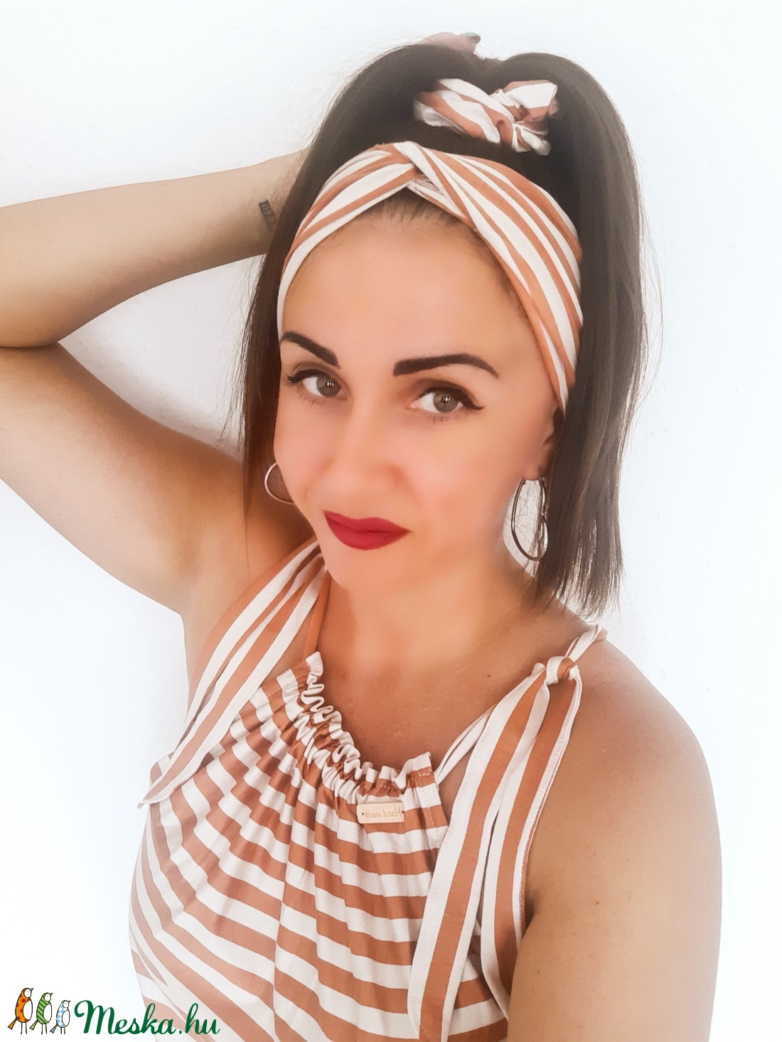 Hajpánt + hajgumi szett - ruha & divat - hajdísz & hajcsat - hajráf & hajpánt - Meska.hu