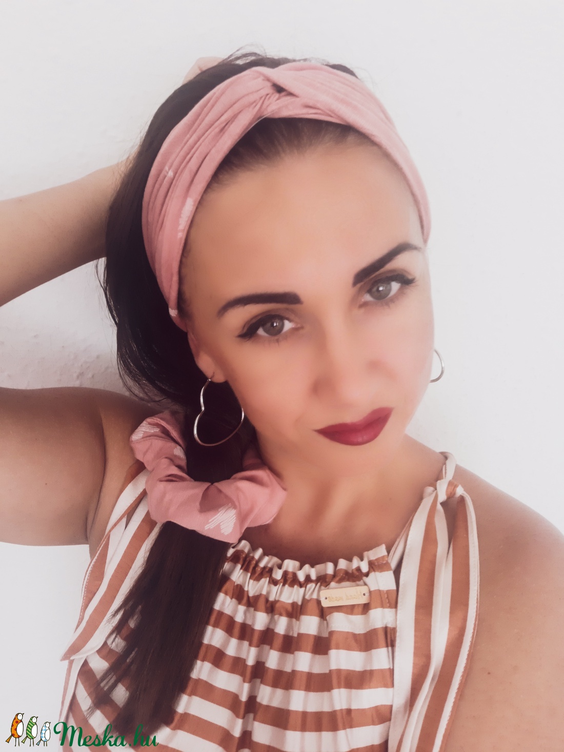 Hajpánt + hajgumi szett - ruha & divat - hajdísz & hajcsat - hajráf & hajpánt - Meska.hu