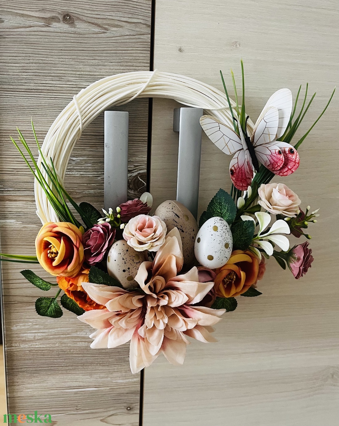 Tavaszi ajtókopogtató - otthon & életmód - dekoráció - ajtó- és ablak dekoráció - ajtódísz & kopogtató - Meska.hu