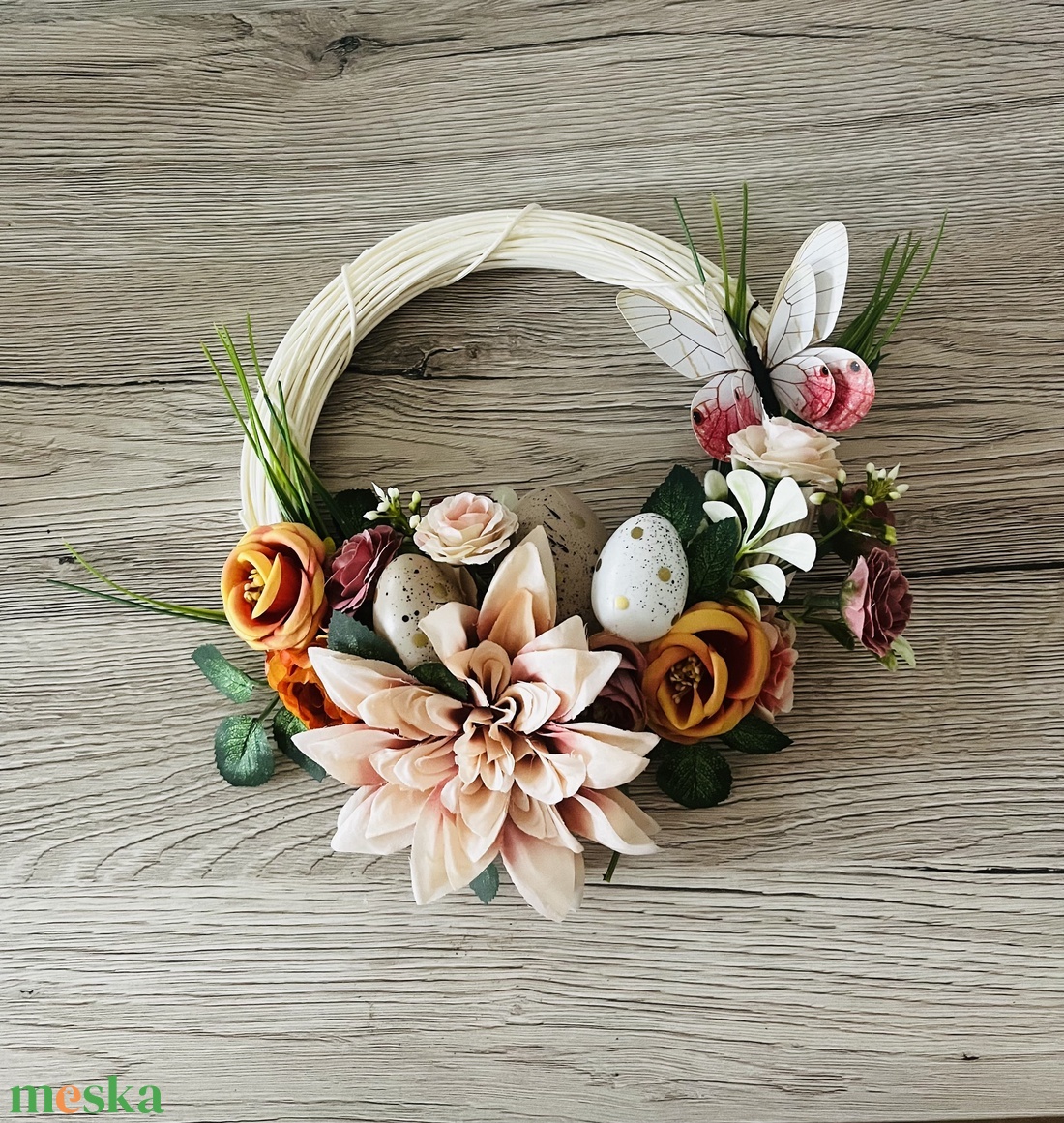 Tavaszi ajtókopogtató - otthon & életmód - dekoráció - ajtó- és ablak dekoráció - ajtódísz & kopogtató - Meska.hu