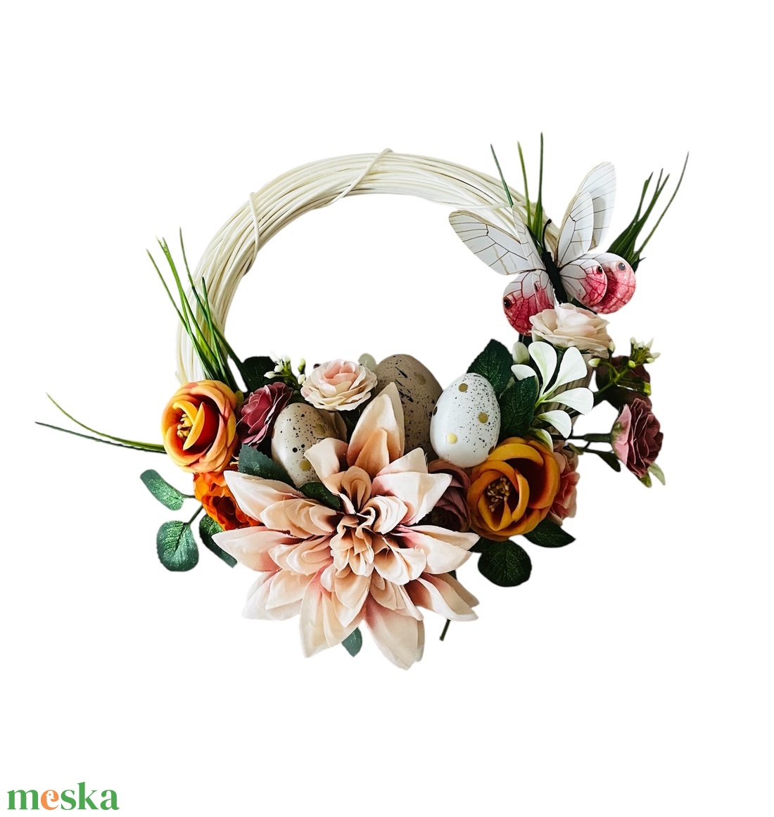 Tavaszi ajtókopogtató - otthon & életmód - dekoráció - ajtó- és ablak dekoráció - ajtódísz & kopogtató - Meska.hu