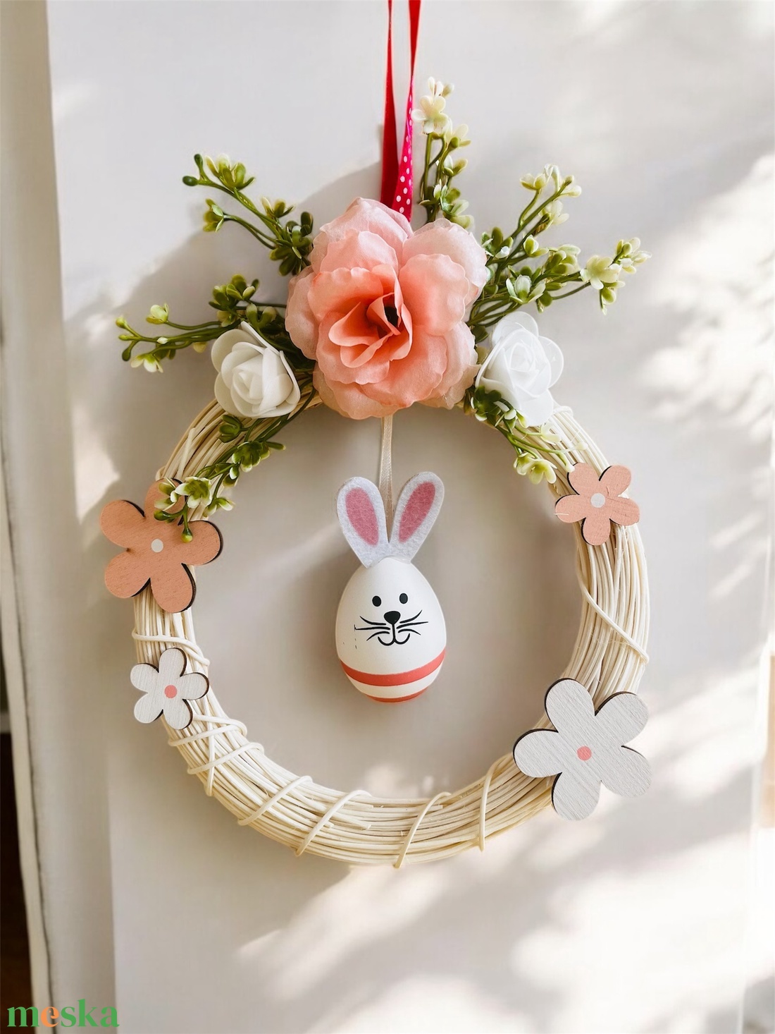 Húsvéti ajtókopogtató - otthon & életmód - dekoráció - ajtó- és ablak dekoráció - ablakdísz - Meska.hu