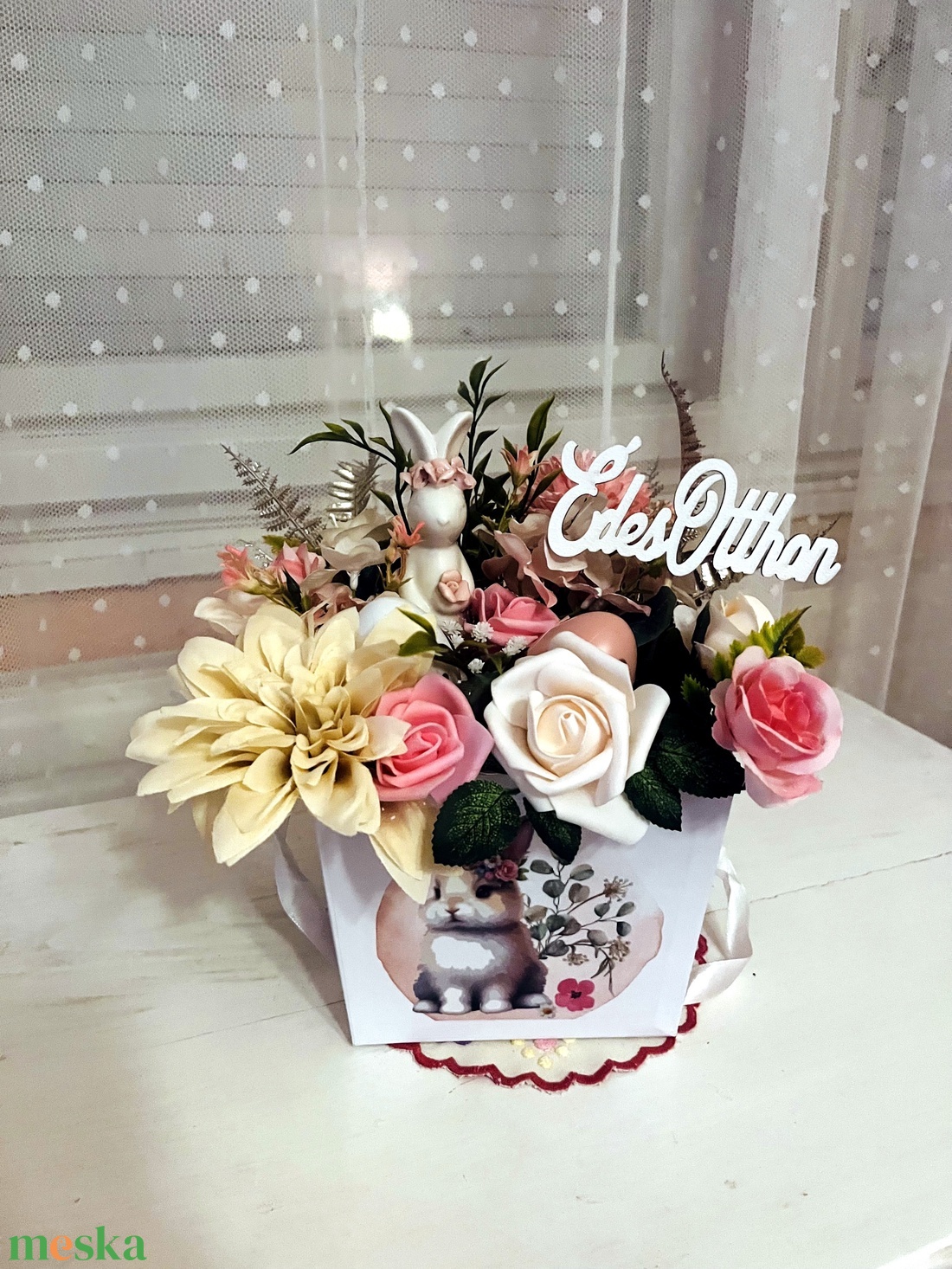 Tavaszi asztal dísz  - otthon & életmód - dekoráció - asztal és polc dekoráció - asztaldísz - Meska.hu