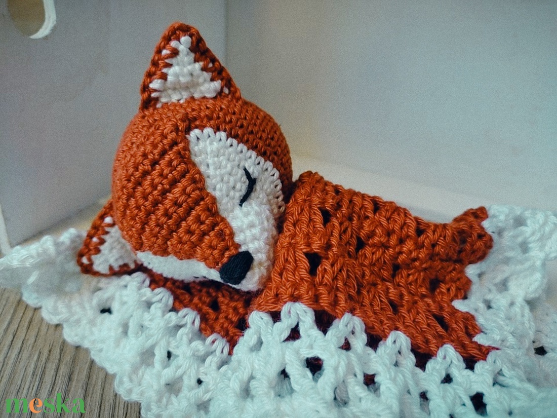 Róka szundikendő - baba - mama - babalátogató ajándékcsomag - Meska.hu