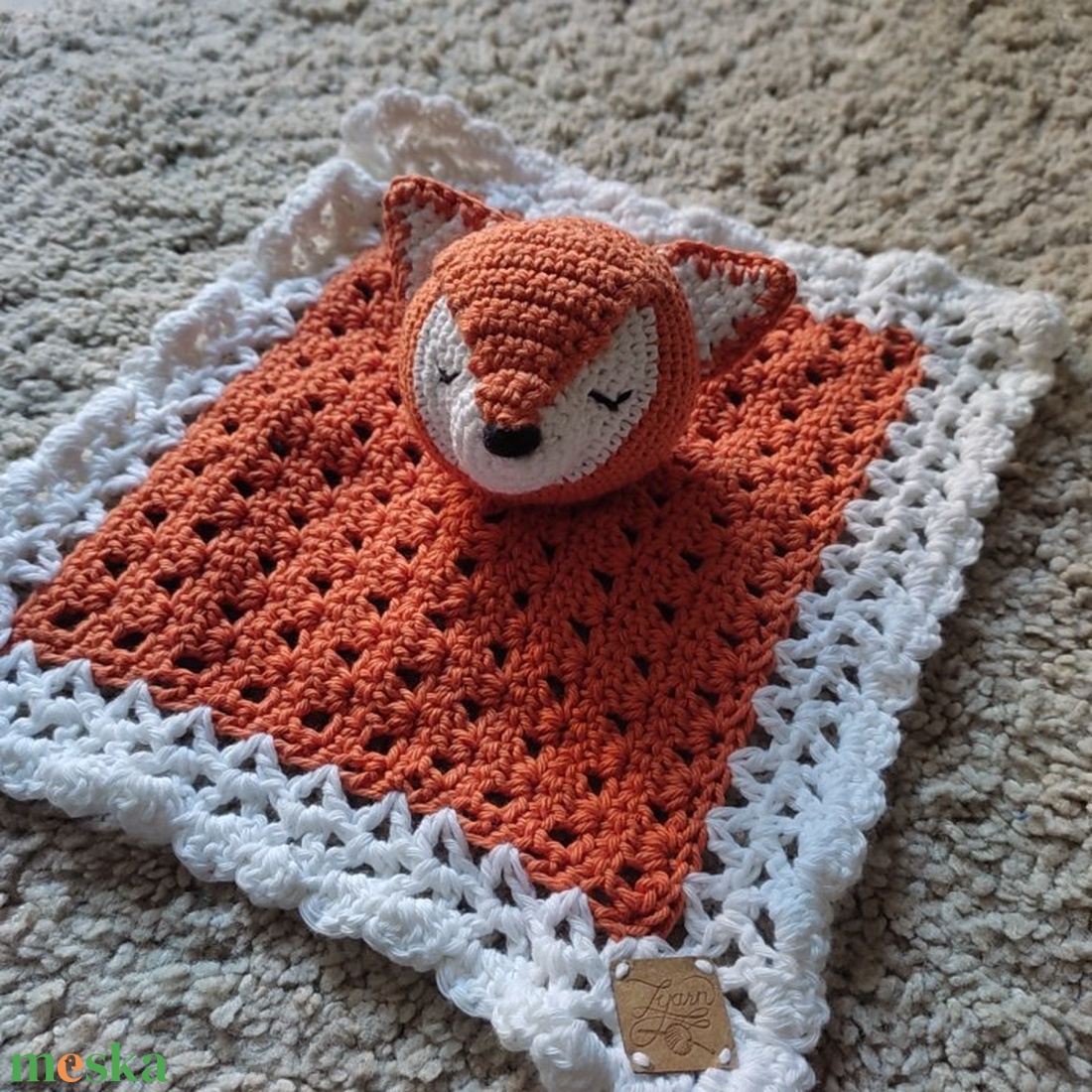 Róka szundikendő - baba - mama - babalátogató ajándékcsomag - Meska.hu