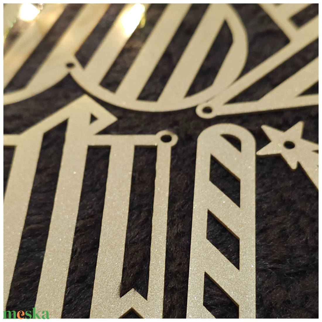 Karácsonyfadíszek - 5 db-os khaki bronz szett - karácsony - karácsonyi lakásdekoráció - karácsonyfadíszek - Meska.hu