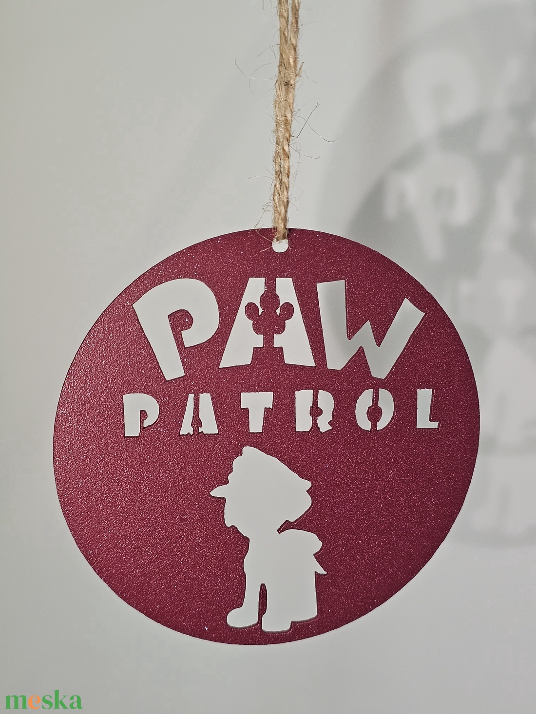 Karácsonyfadísz - Fém, 4 szín, PAW patrol - karácsony - karácsonyi lakásdekoráció - karácsonyfadíszek - Meska.hu