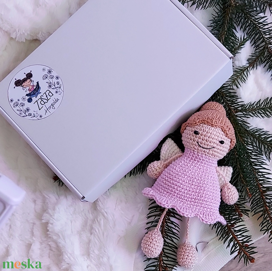 Varázsalatos angyalka horgoló doboz - diy (csináld magad) - egységcsomag - Meska.hu Varázsalatos angyalka horgoló doboz - diy (csináld magad) - egységcsomag - Meska.hu