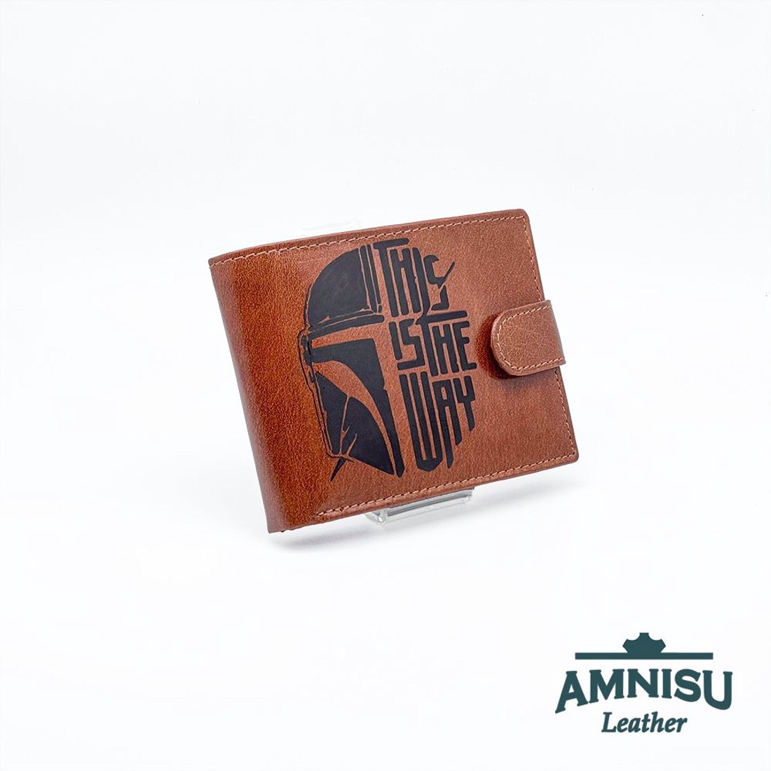 Barna Mandalóris patentos férfi bőr pénztárca BVS1021/T-man - táska & tok - pénztárca & más tok - pénztárca - férfi pénztárca - Meska.hu