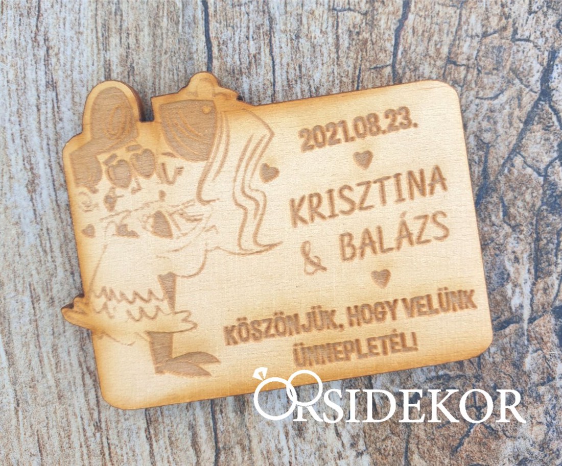Retro jegyespár, figurás köszönetajándék, modern fa hűtőmágnes - esküvő - emlék & ajándék - köszönőajándék - Meska.hu Retro jegyespár, figurás köszönetajándék, modern fa hűtőmágnes - esküvő - emlék & ajándék - köszönőajándék - Meska.hu