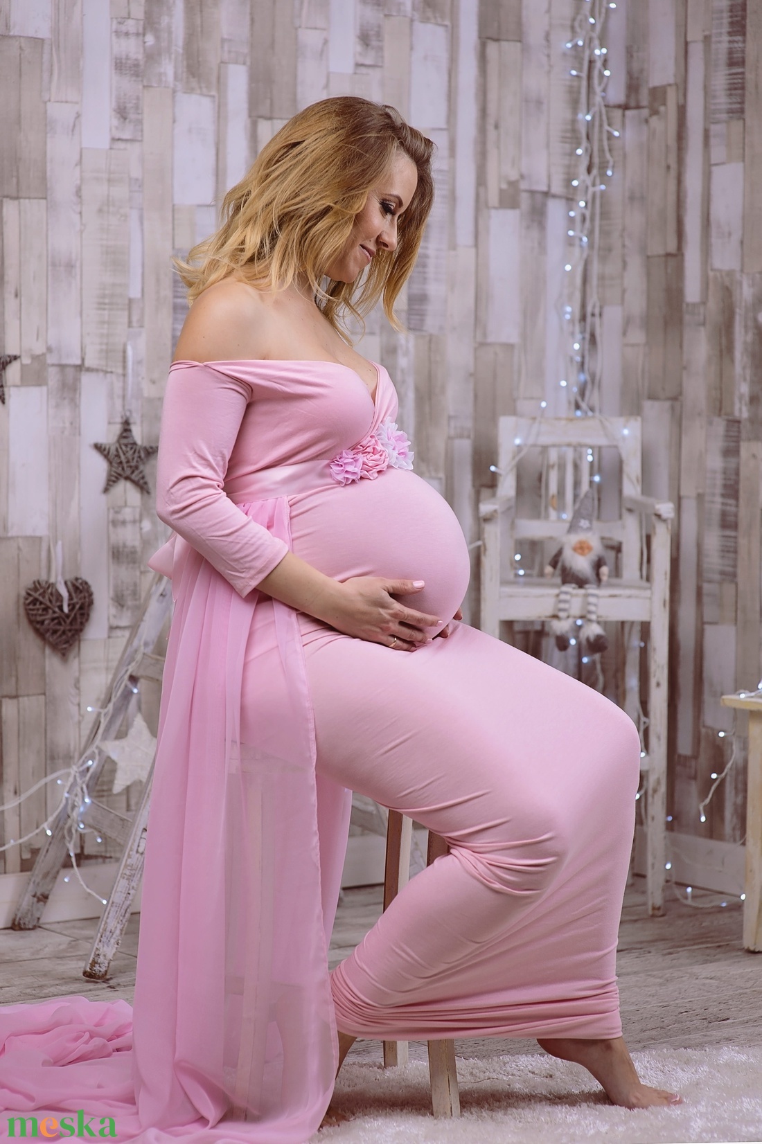 Halványrózsaszín kismama ruha hosszú uszállyal - ruha & divat - női ruha - kismamaruha - Meska.hu Halványrózsaszín kismama ruha hosszú uszállyal - ruha & divat - női ruha - kismamaruha - Meska.hu
