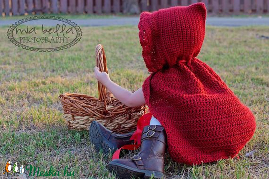 Horgolt piroska köpeny -  - Meska.hu