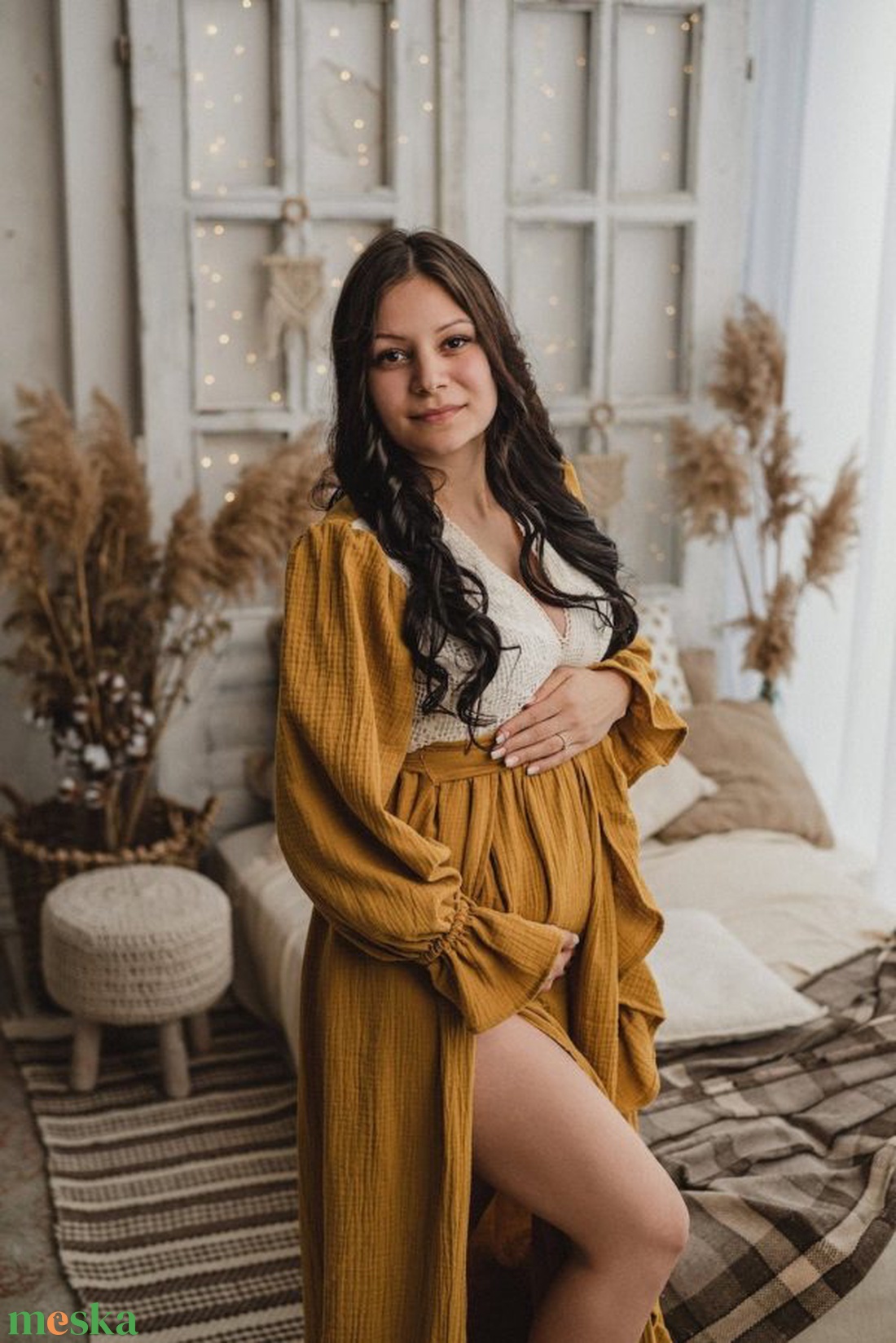 Trisha boho kismama ruha - ruha & divat - női ruha - kismamaruha - Meska.hu