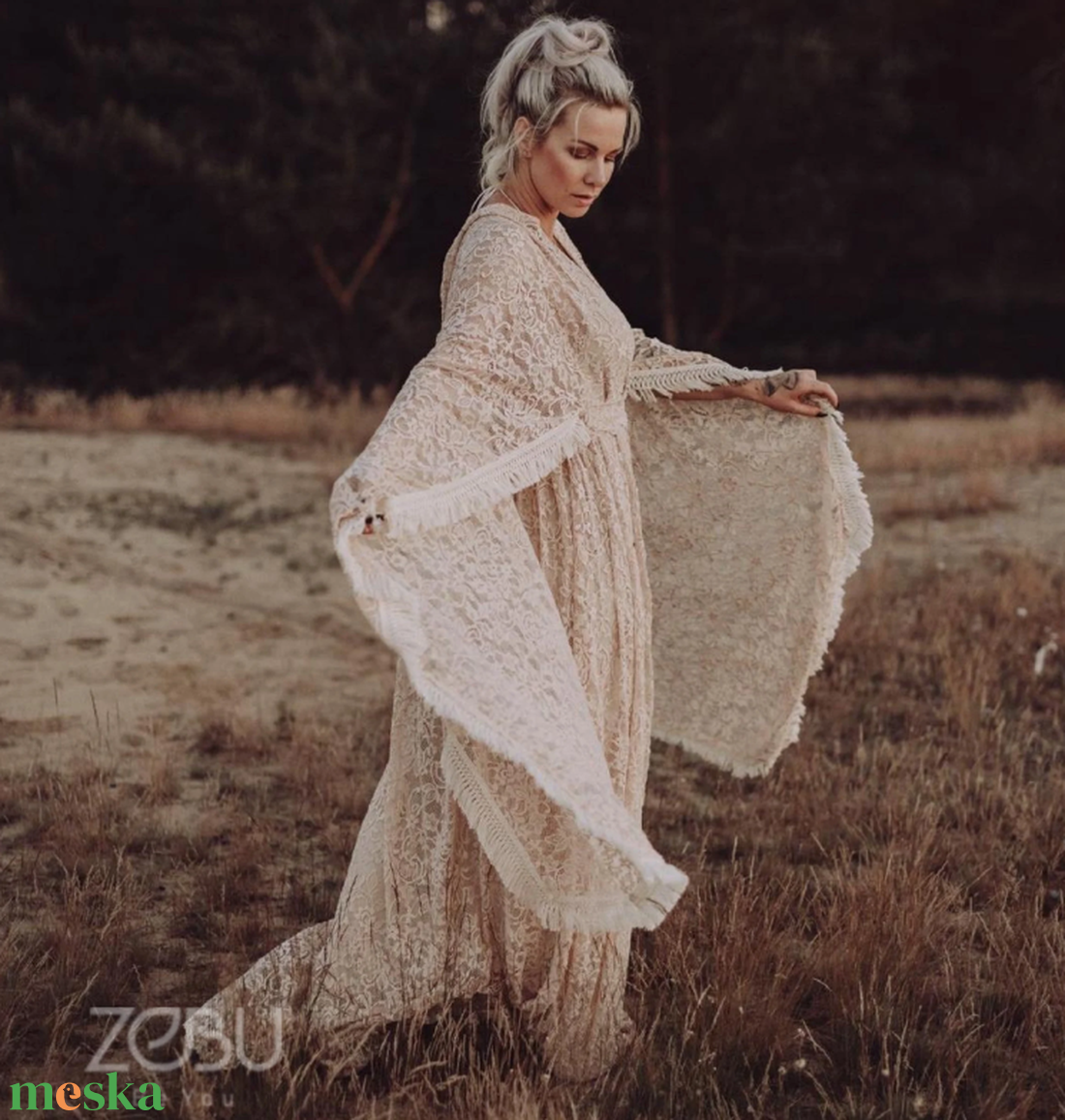 Calliope Csipke Ruha - esküvő - ruha - menyasszonyi ruha - Meska.hu