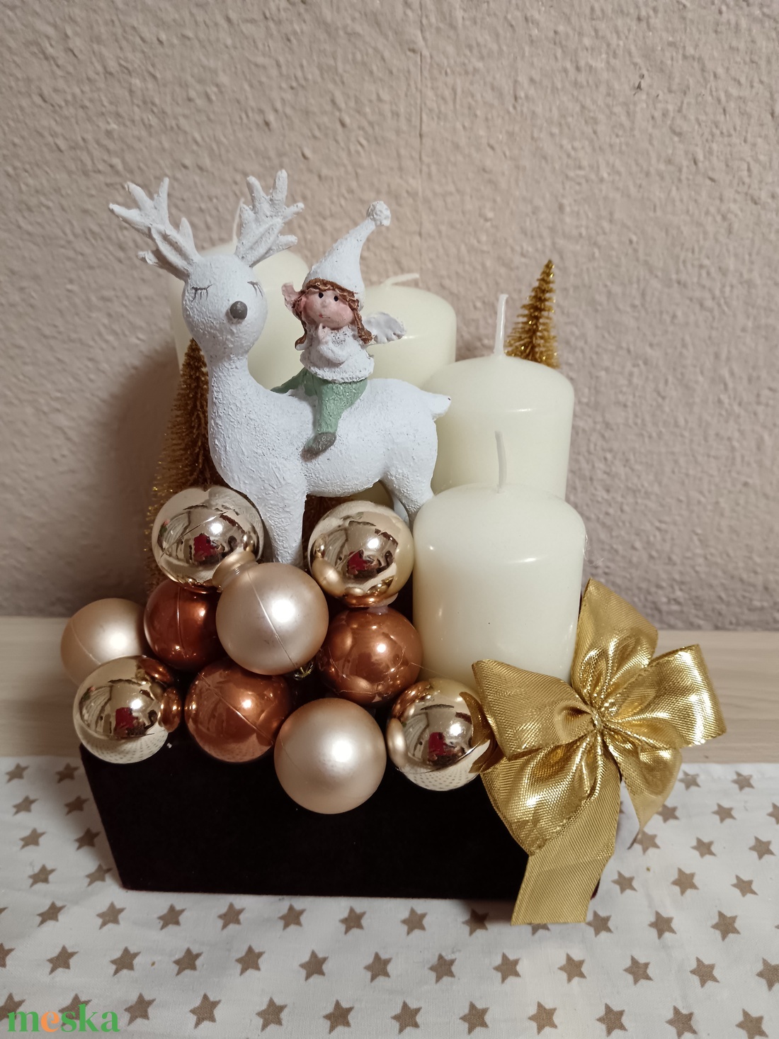 Mesés adventi asztali dísz  - karácsony - adventi díszek - adventi koszorú - Meska.hu