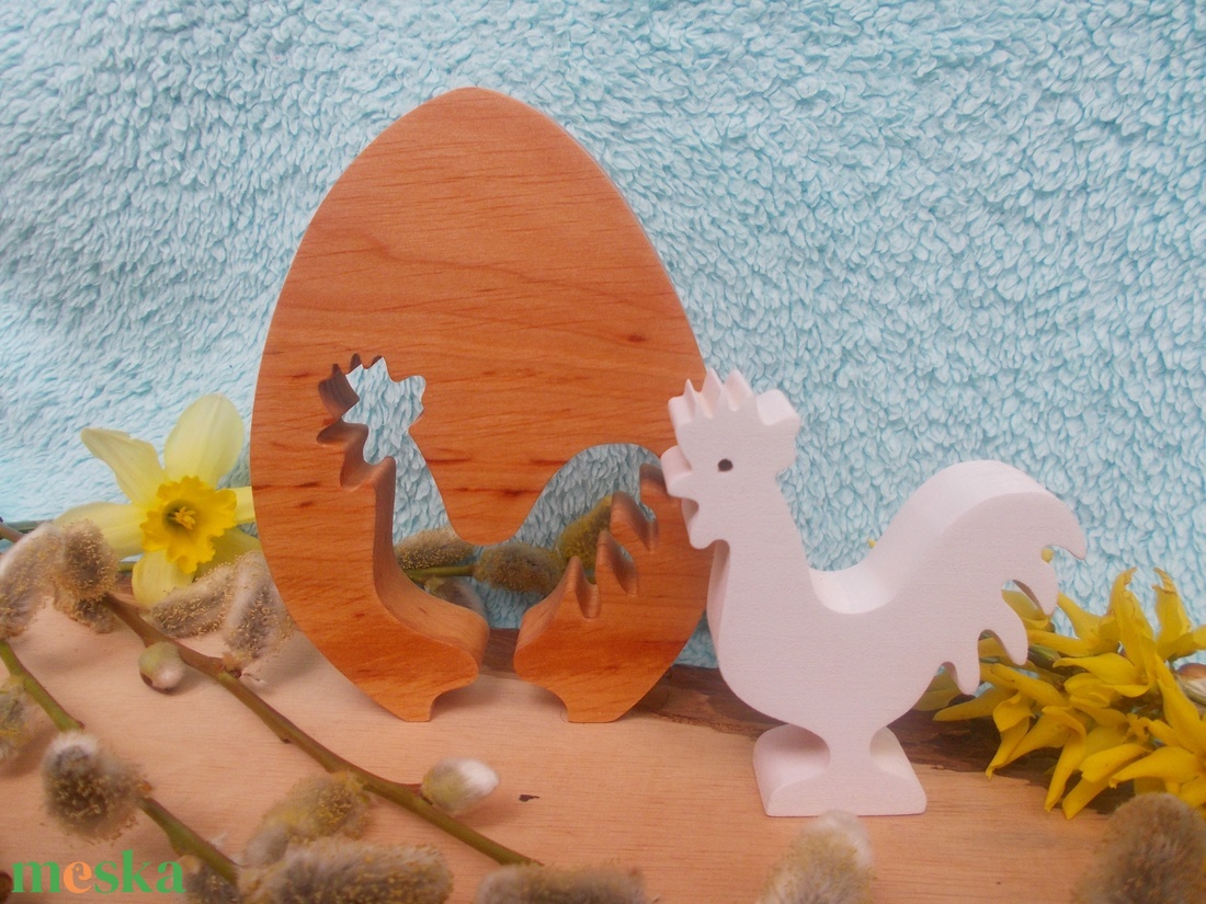 Fa kakas tojásban - otthon & életmód - dekoráció - asztal és polc dekoráció - asztaldísz - Meska.hu