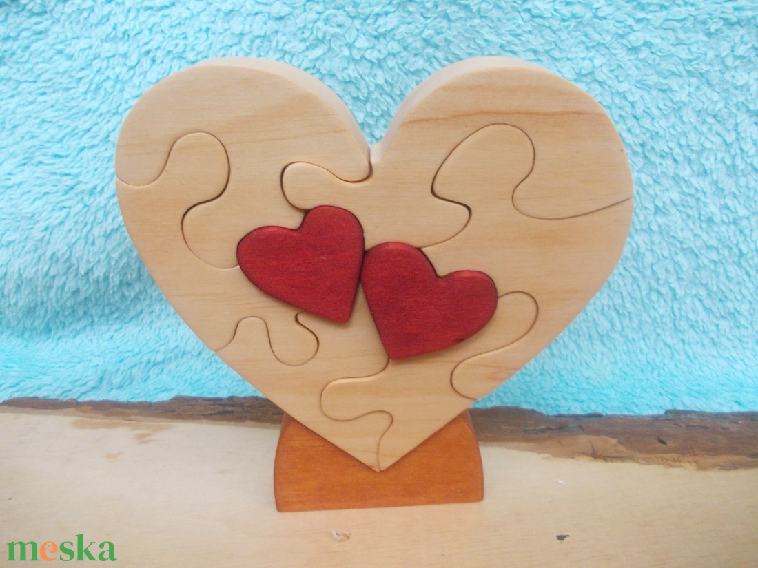 Szíves kirakó - játék & sport - puzzle - 3d puzzle - Meska.hu