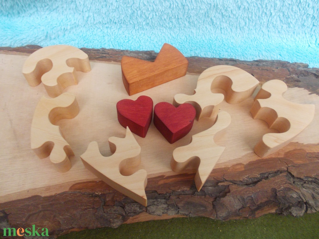 Szíves kirakó - játék & sport - puzzle - 3d puzzle - Meska.hu