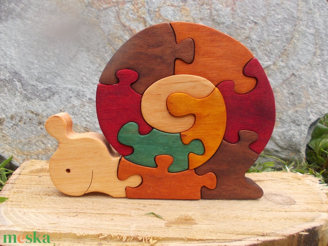 Csiga puzzle - játék & sport - puzzle - forma puzzle - Meska.hu