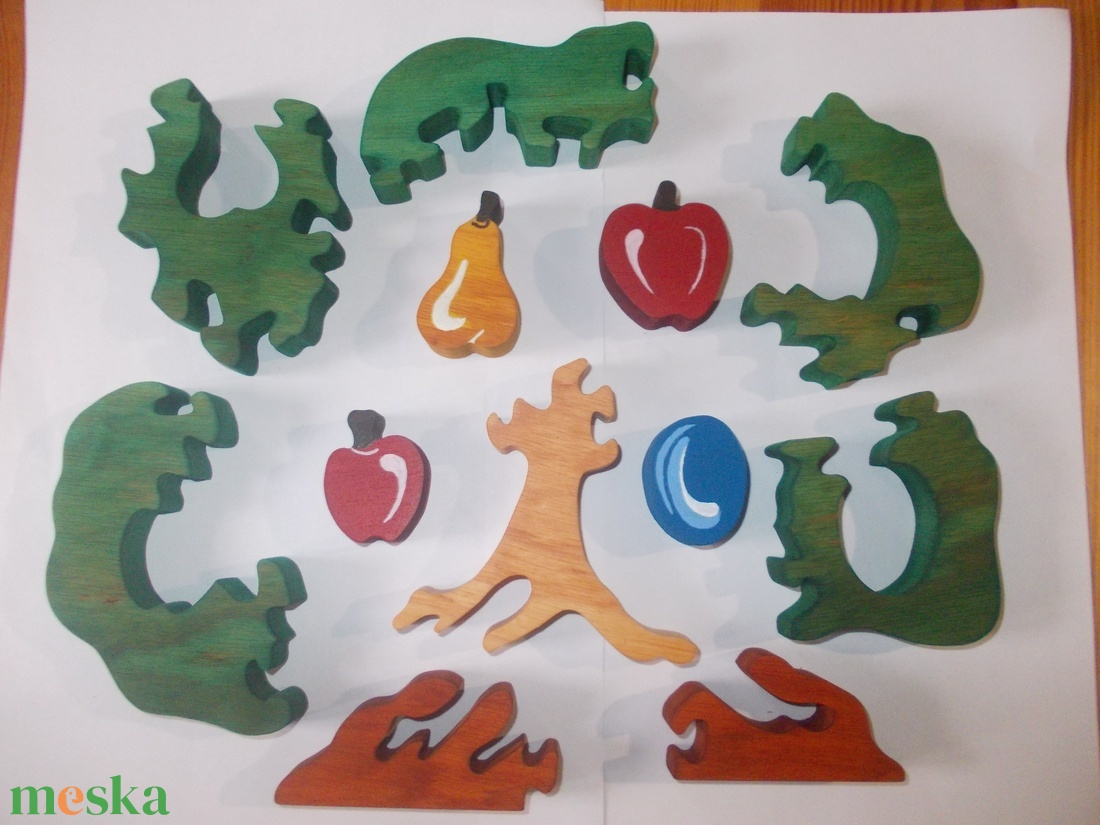Gyümölcsfa puzzle - játék & sport - puzzle - forma puzzle - Meska.hu