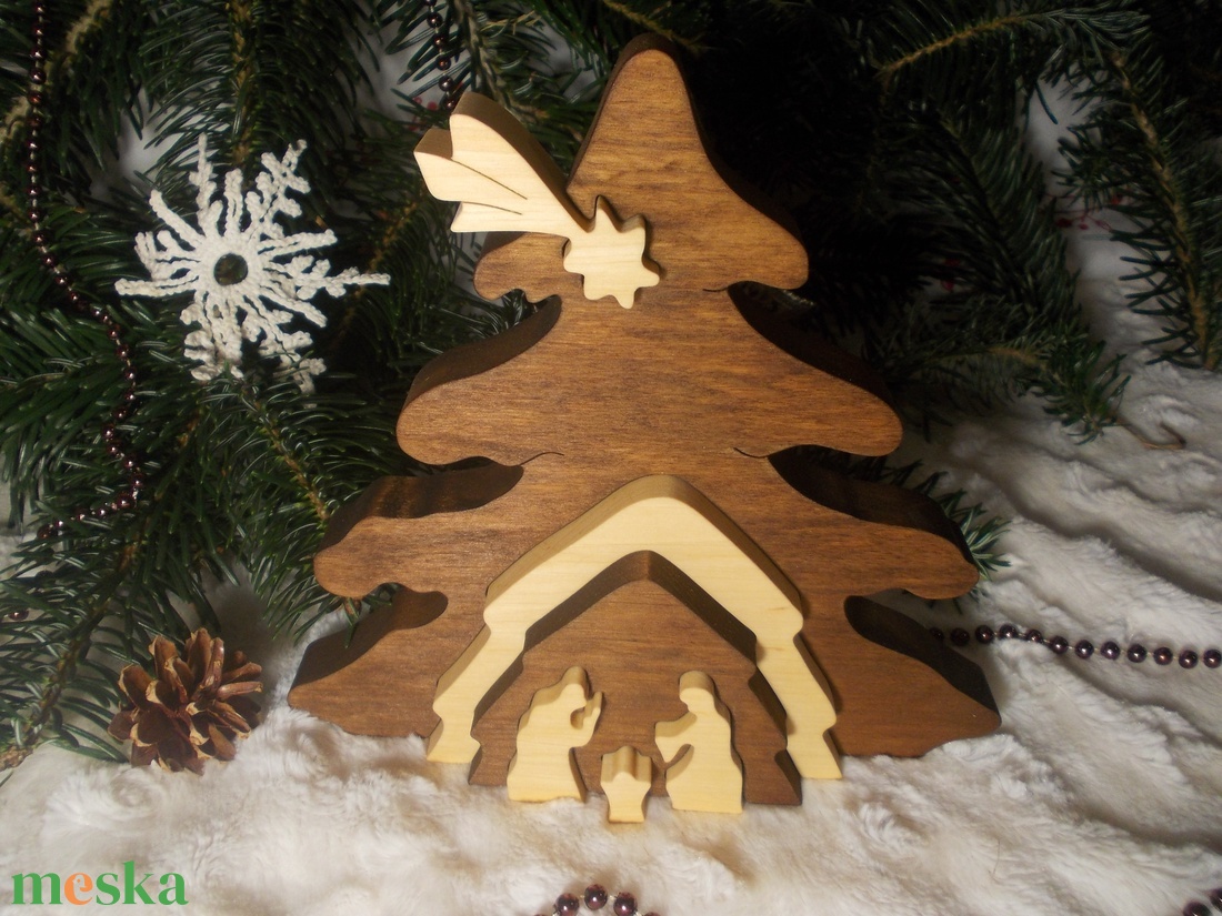 3D Betlehem pácolt - karácsony - karácsonyi lakásdekoráció - karácsonyi lakásdíszek - Meska.hu