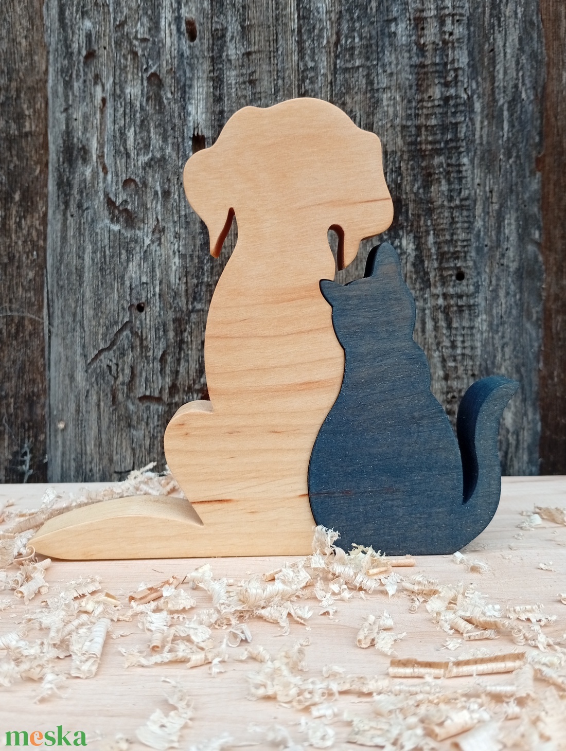 Kutya és macska  - otthon & életmód - dekoráció - dísztárgy - Meska.hu