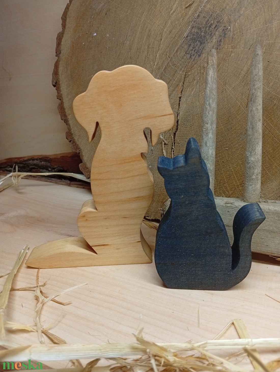 Kutya és macska  - otthon & életmód - dekoráció - dísztárgy - Meska.hu