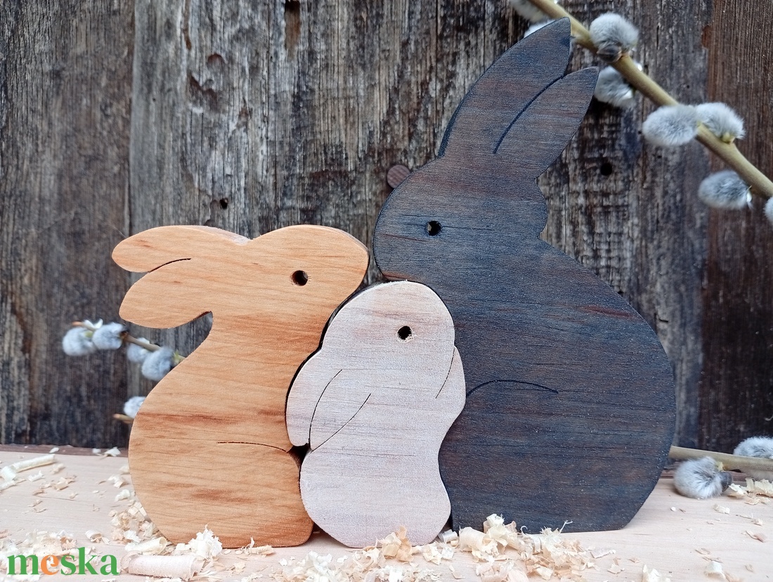 Nyúl család - otthon & életmód - dekoráció - dekoratív figurák és szobrok - Meska.hu