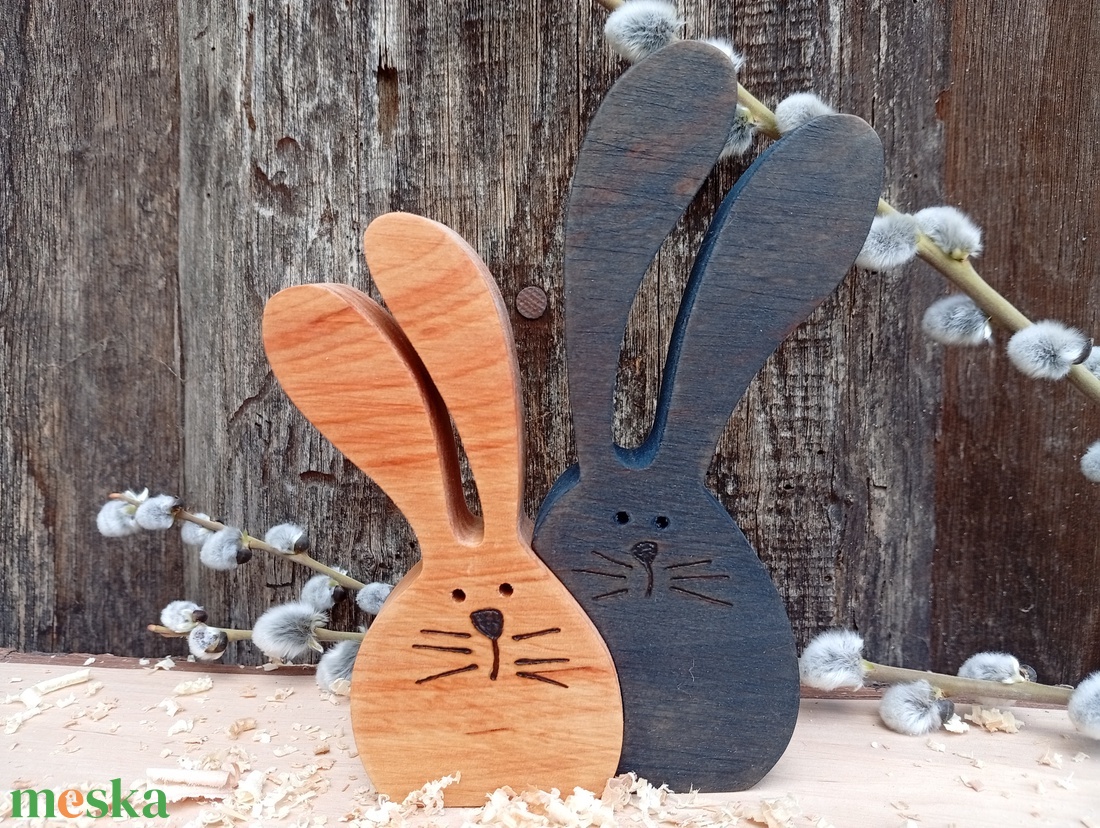 Nyúl pár - otthon & életmód - dekoráció - dekoratív figurák és szobrok - Meska.hu