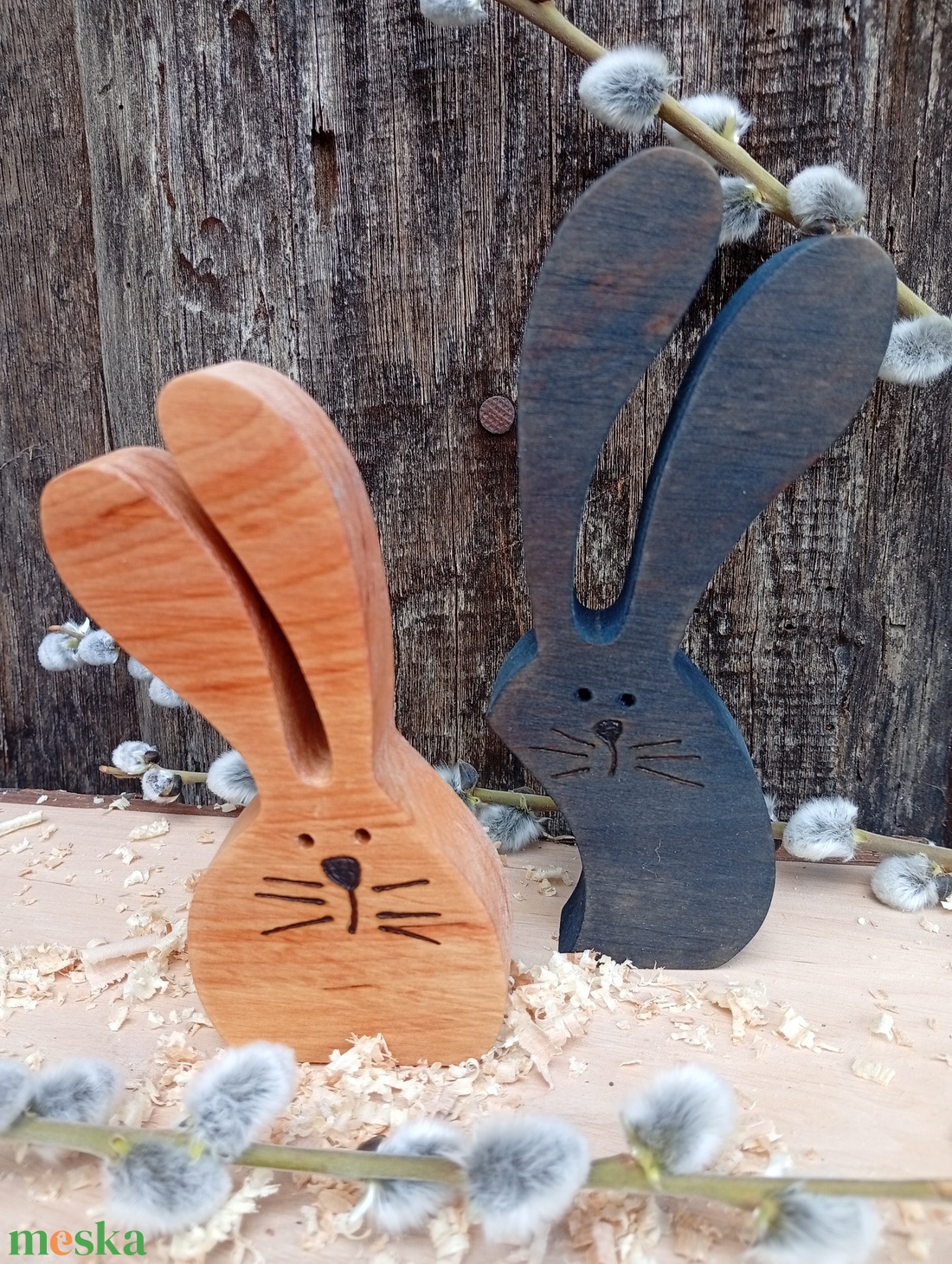 Nyúl pár - otthon & életmód - dekoráció - dekoratív figurák és szobrok - Meska.hu