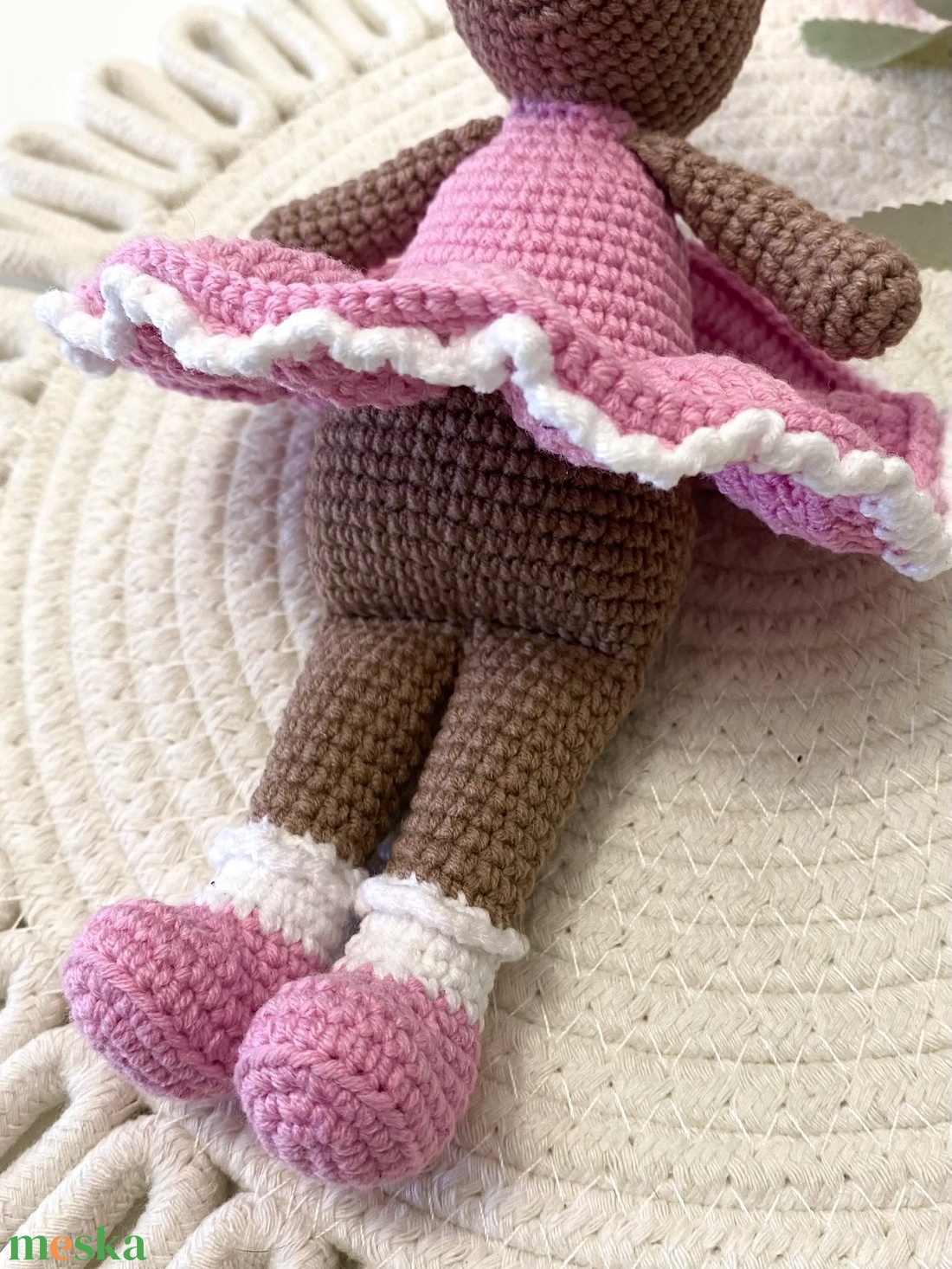 Horgolt nyuszi - játék & sport - plüssállat & játékfigura - nyuszi - Meska.hu