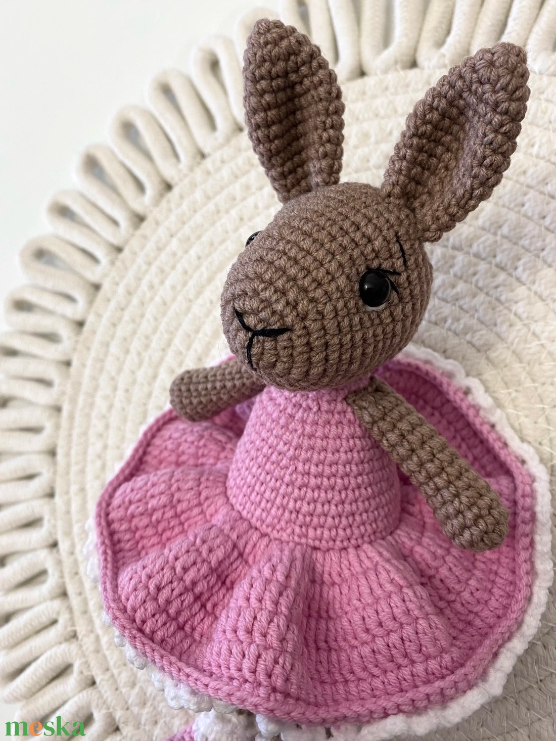 Horgolt nyuszi - játék & sport - plüssállat & játékfigura - nyuszi - Meska.hu