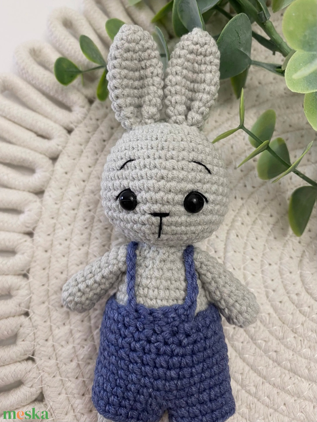 Horgolt nyuszi - játék & sport - plüssállat & játékfigura - nyuszi - Meska.hu