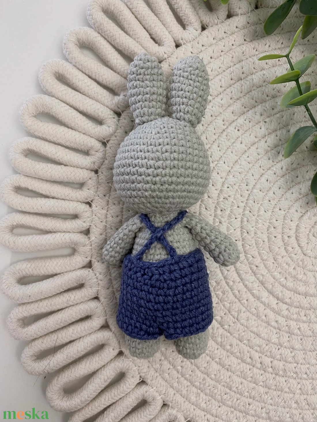 Horgolt nyuszi - játék & sport - plüssállat & játékfigura - nyuszi - Meska.hu
