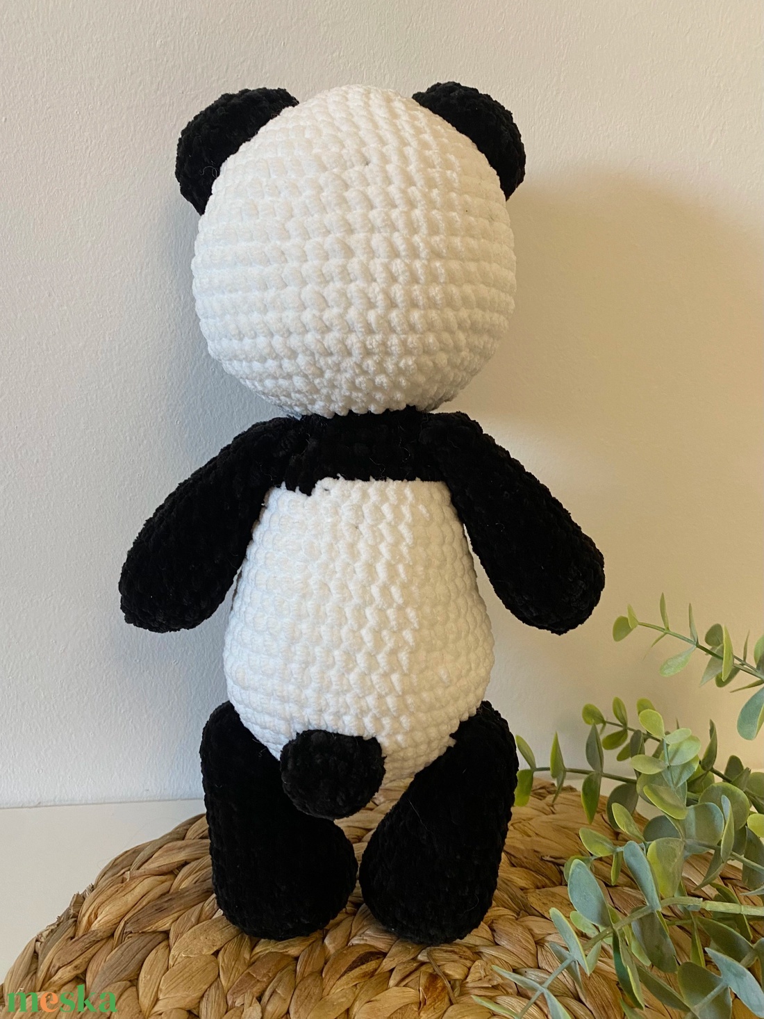 Horgolt pandamaci - játék & sport - plüssállat & játékfigura - maci - Meska.hu