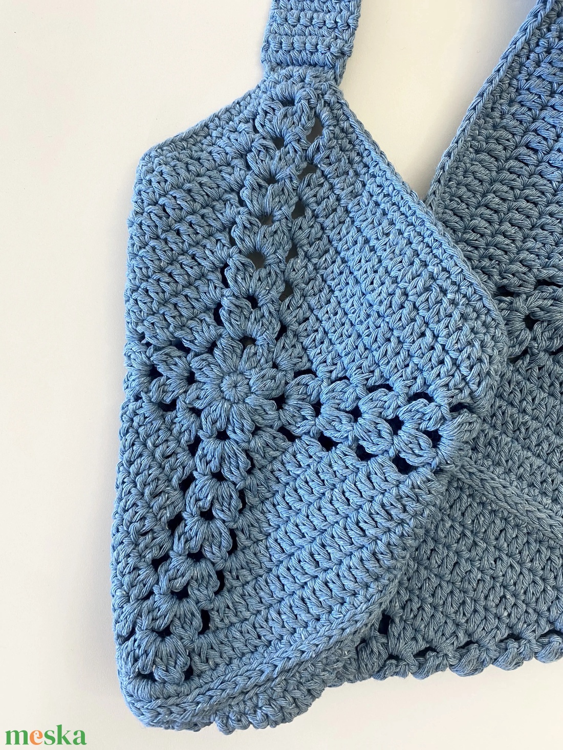 Horgolt szatyor/táska - táska & tok - kézitáska & válltáska - válltáska - Meska.hu