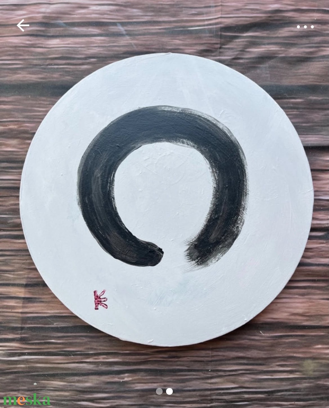 Nyugalom köre � modern zen�kör festmény - művészet - festmény - akril - Meska.hu