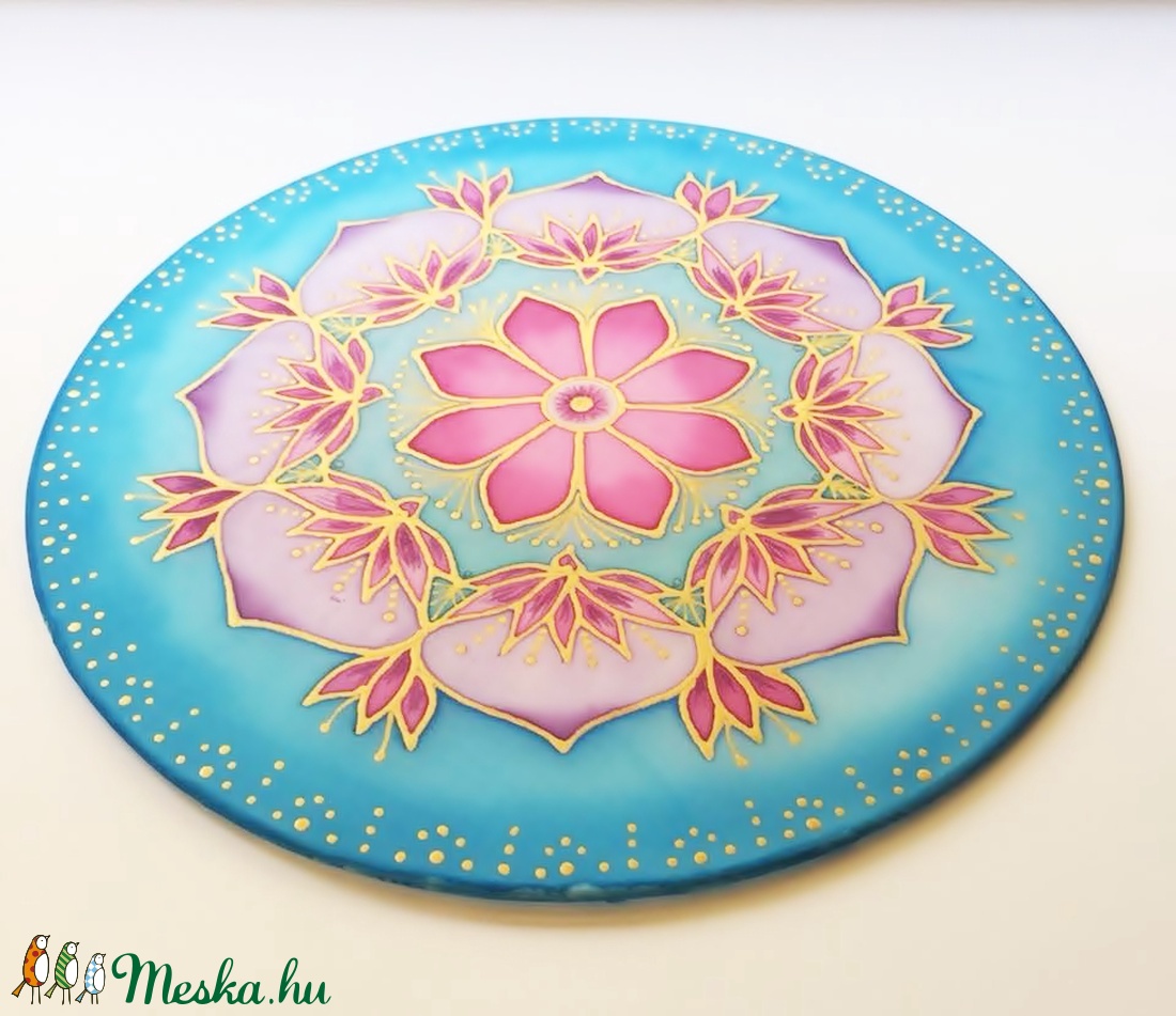 Szeretet virága selyem mandala - - Meska.hu Szeretet virága selyem mandala - - Meska.hu