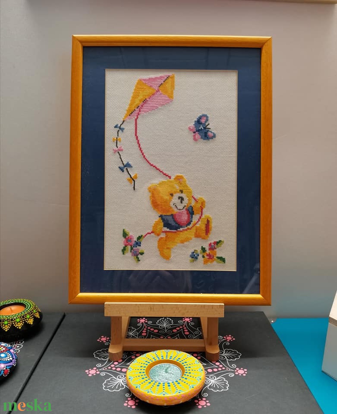 Maci papírsárkánnyal - otthon & életmód - babaszoba, gyerekszoba - babaszoba kép - Meska.hu