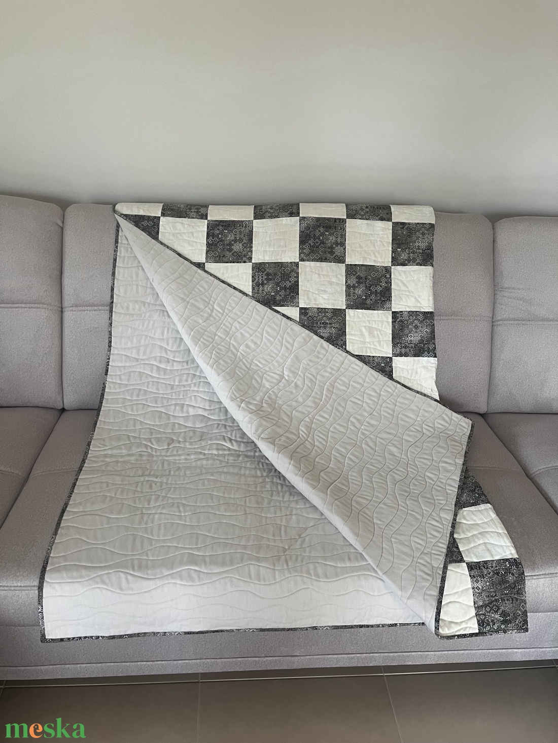 Patchwork takaró (210x210) - modern elegancia - otthon & életmód - lakástextil - ágytakaró - Meska.hu Patchwork takaró (210x210) - modern elegancia - otthon & életmód - lakástextil - ágytakaró - Meska.hu