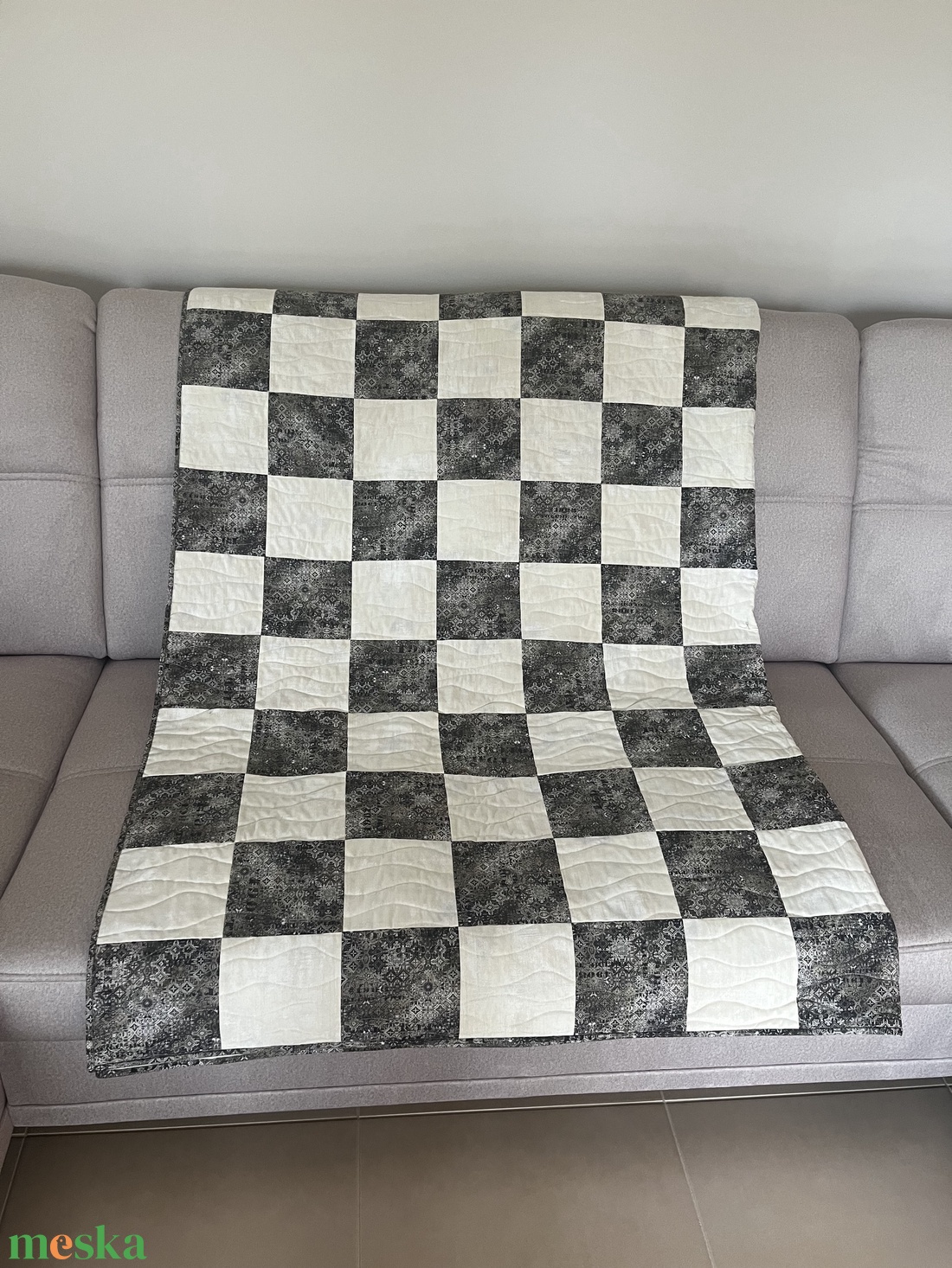 Patchwork takaró (210x210) - modern elegancia - otthon & életmód - lakástextil - ágytakaró - Meska.hu Patchwork takaró (210x210) - modern elegancia - otthon & életmód - lakástextil - ágytakaró - Meska.hu