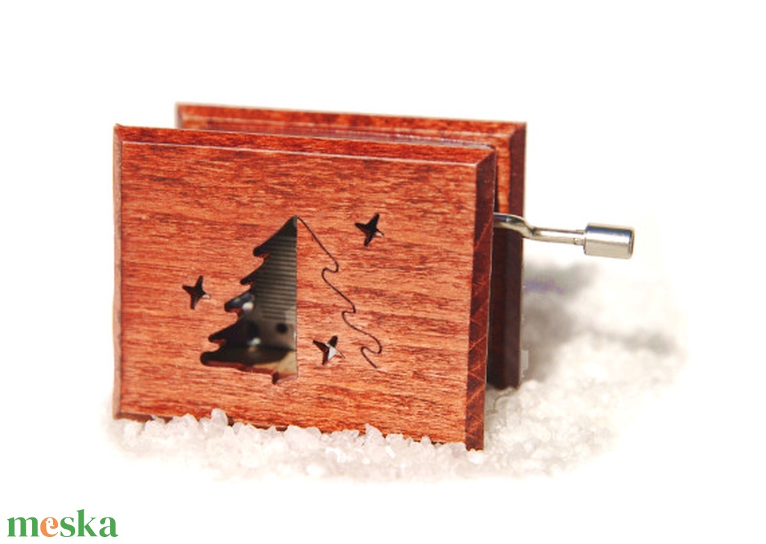 O, Tannenbaum zenedoboz mahagóni - otthon & életmód - dekoráció - asztal és polc dekoráció - zenedoboz - Meska.hu