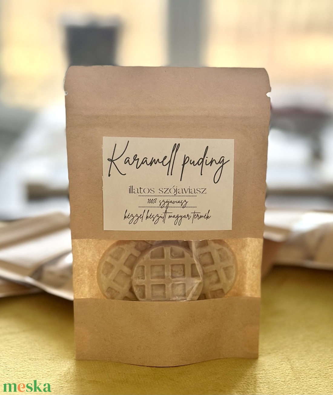 Karamell puding - illatos szójaviasz - otthon & életmód - gyertya, illat, aroma - illatviasz - Meska.hu