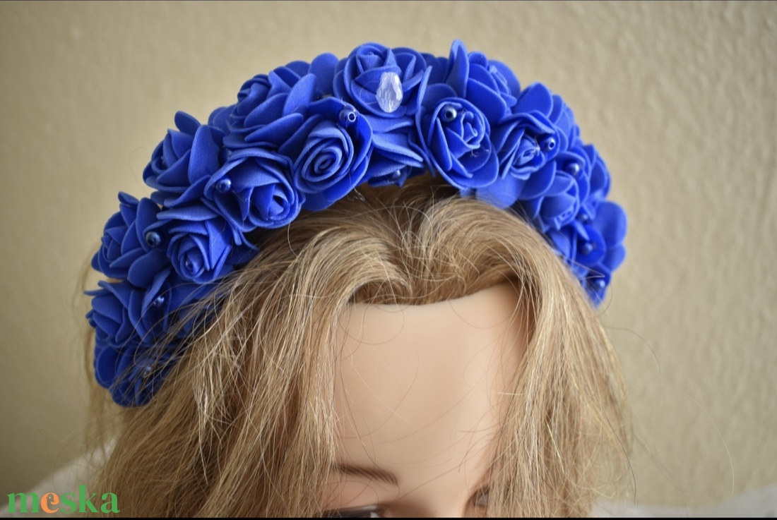 Habrózsa fejdísz  - esküvő - hajdísz - kontydísz & hajdísz - Meska.hu