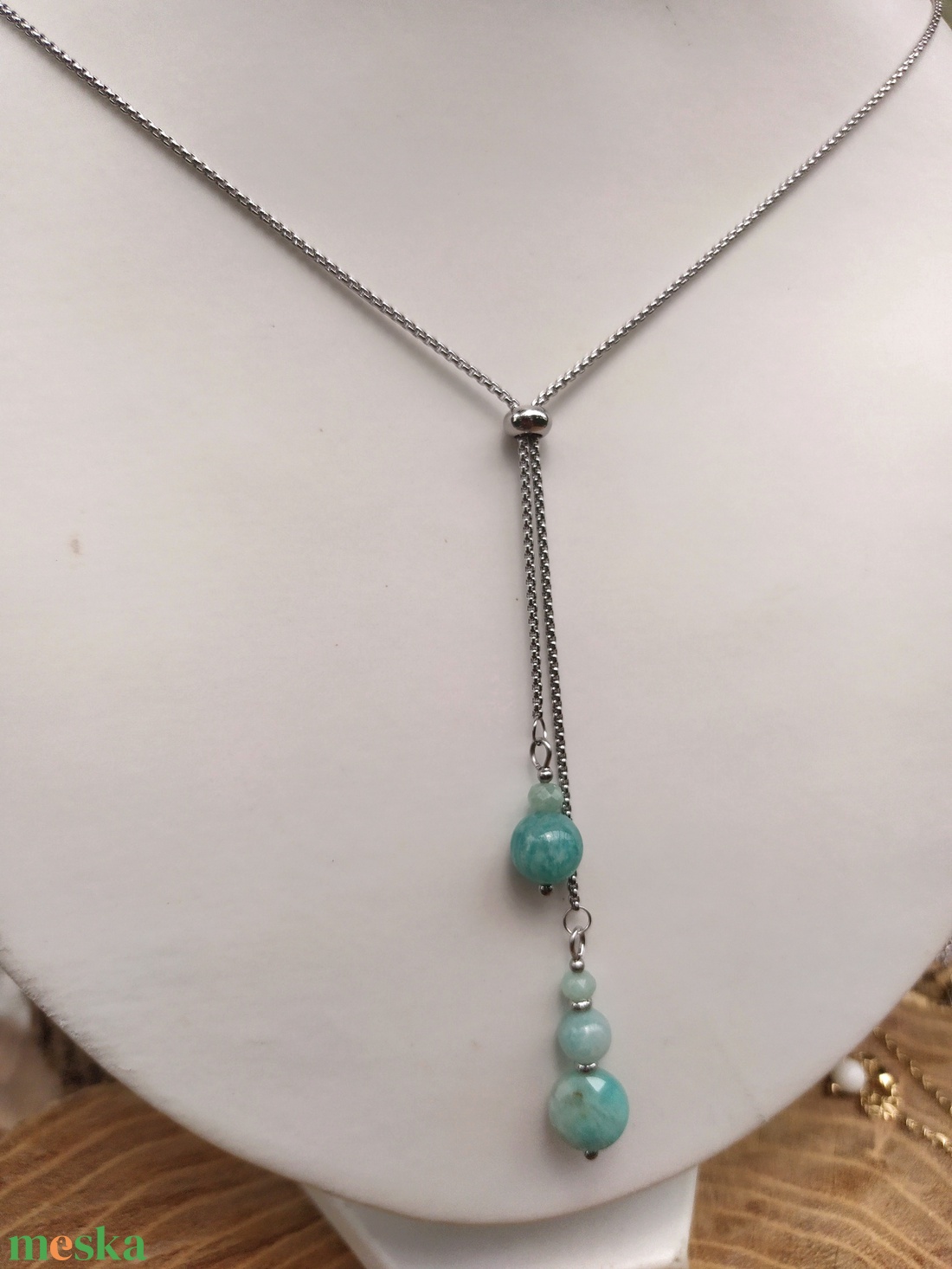 Amazonit nyaklánc ZenGem Jewellery Essentia collection - esküvő - ékszer - nyaklánc - Meska.hu Amazonit nyaklánc ZenGem Jewellery Essentia collection - esküvő - ékszer - nyaklánc - Meska.hu