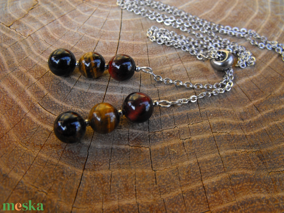 Tigrisszem nyaklánc - esküvő - ékszer - nyaklánc - Meska.hu