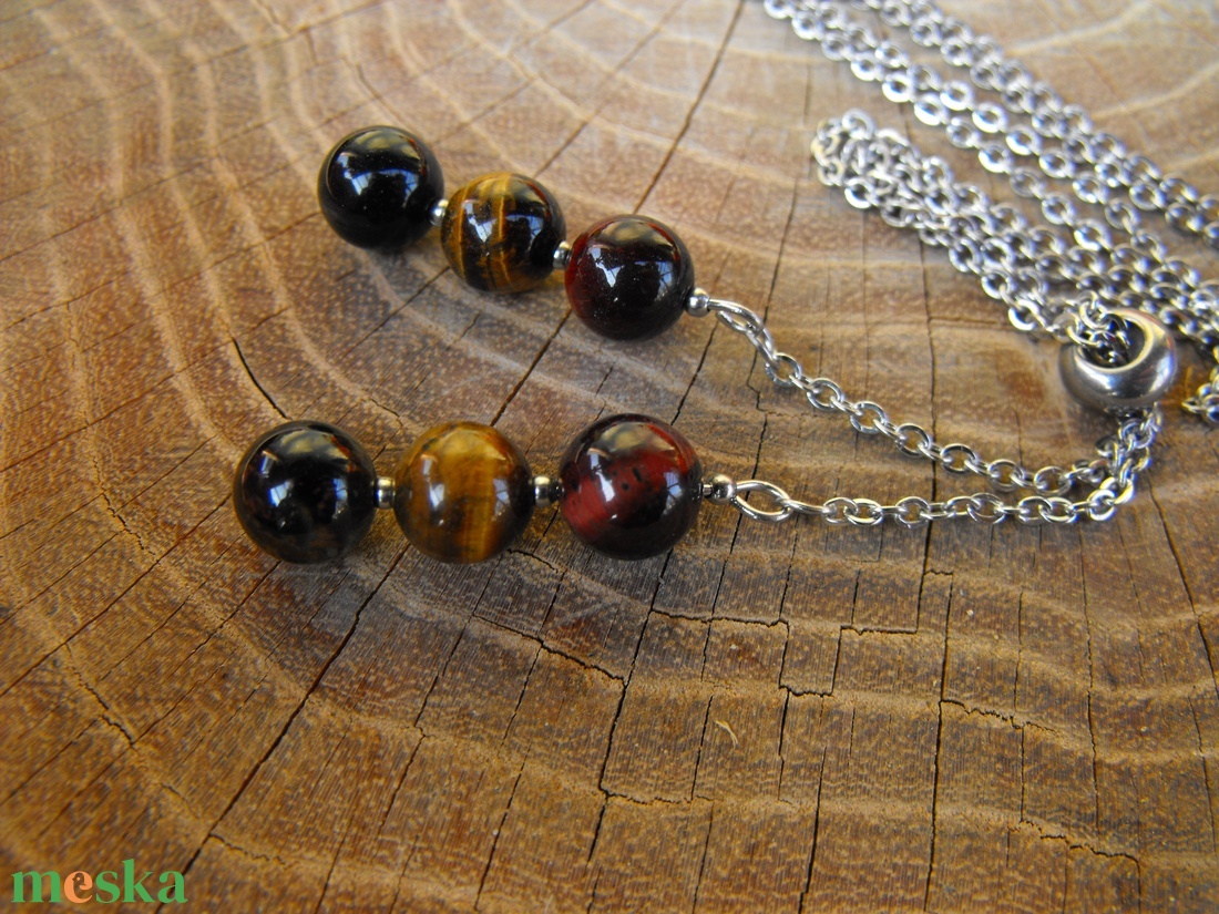 Tigrisszem nyaklánc - esküvő - ékszer - nyaklánc - Meska.hu