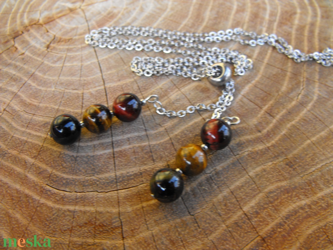 Tigrisszem nyaklánc - esküvő - ékszer - nyaklánc - Meska.hu